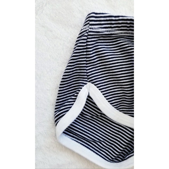 GIRL'S BABY CZ by CAROLINA ZAPF "SOFT PIMA COTTON" BOUTIQUE STRIPED SHORTS 3-6M - Picture 3 of 8